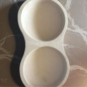 The Pampered Chef White Double Dish